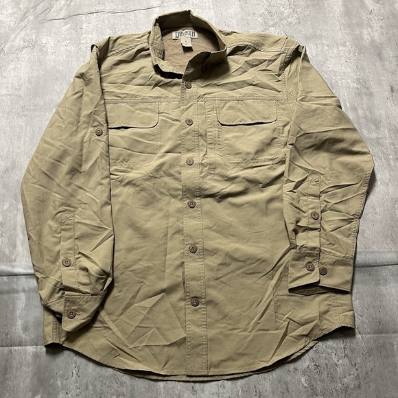 Duluth Pack Other - Duluth Trading Co Long Sleeve Button Down Shirt Mens Size M Tan Work Relaxed